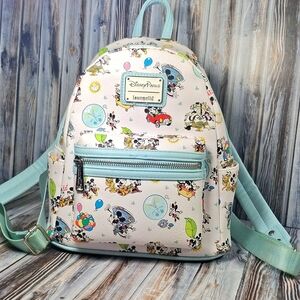 Disney Loungefly Mickey & Minnie Runaway Railway Mini Backpack